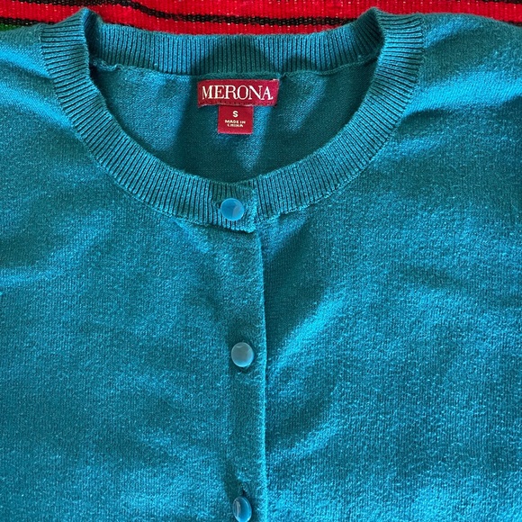 Long sleeve button up sweater. Size S Color Small - Picture 2 of 9